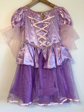 Disney Rapunzel Sparkle Princess Dress Costume NWOT
